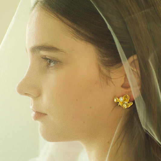 Time Ripple Earrings (gold)