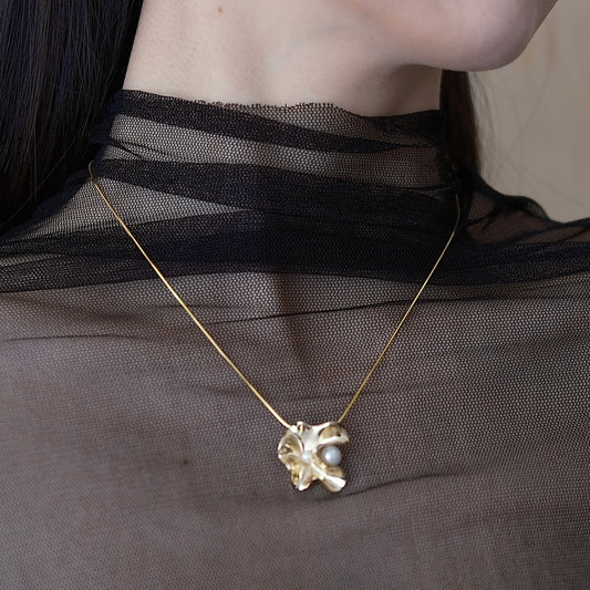 Time Ripple Necklace (silver)(gold)