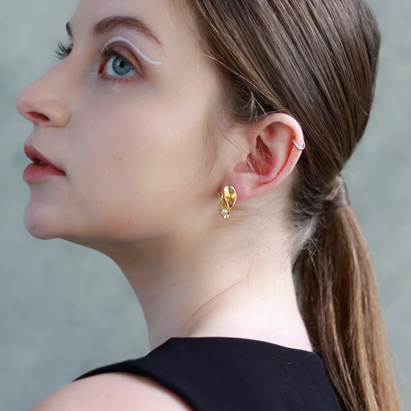 Golden Sparkle of Laputa Studs