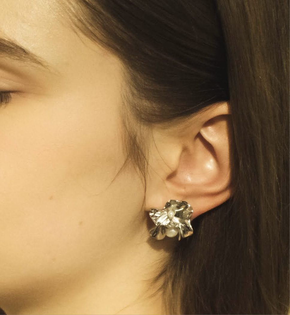Time Ripple Earrings (silver)