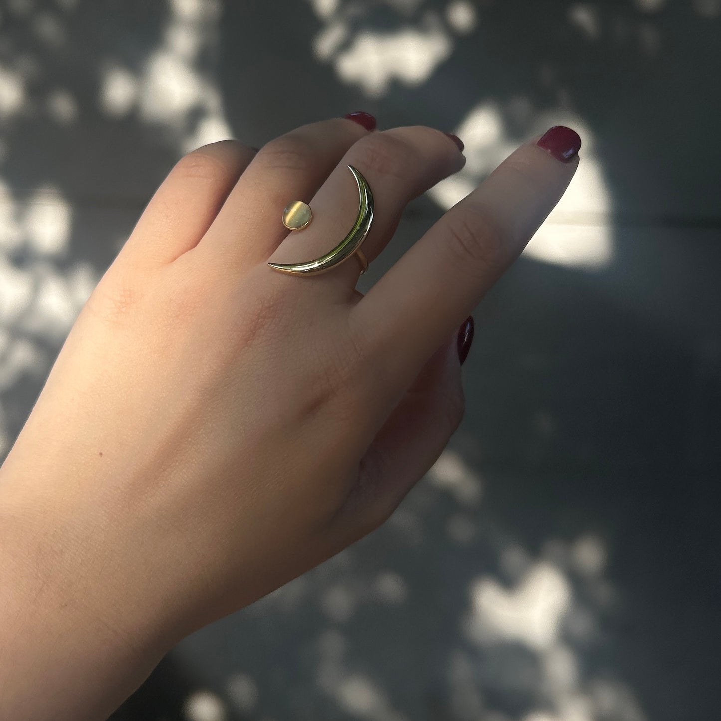 (Limited Edition) Moon Sparkle Ring - Moon stone edition