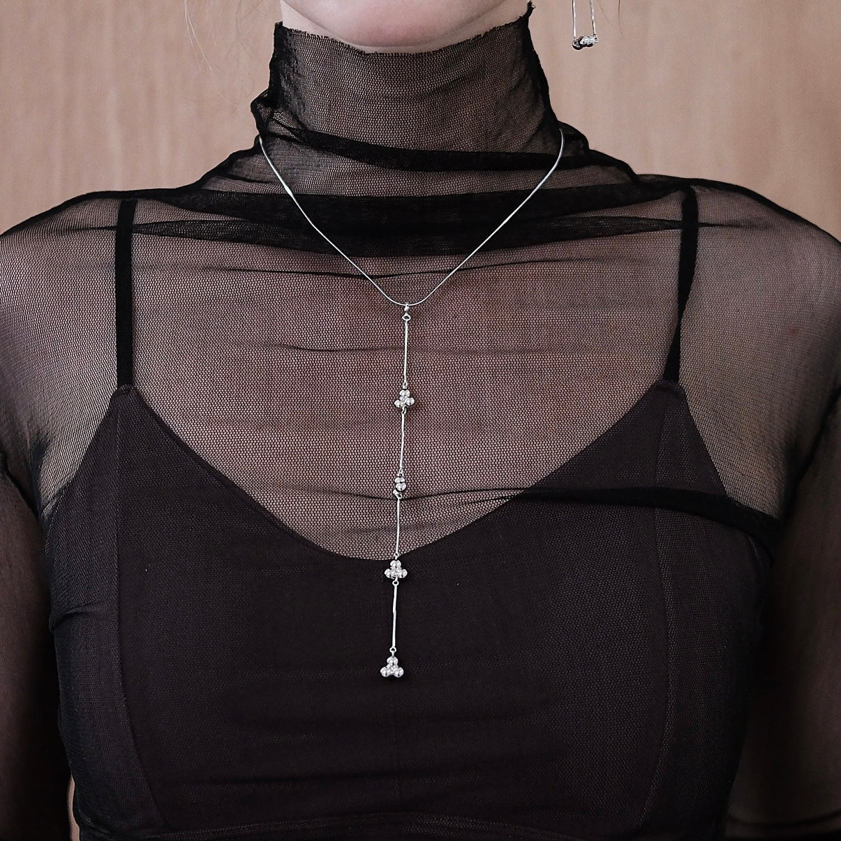 Flow of heart earcuff (with different chains)