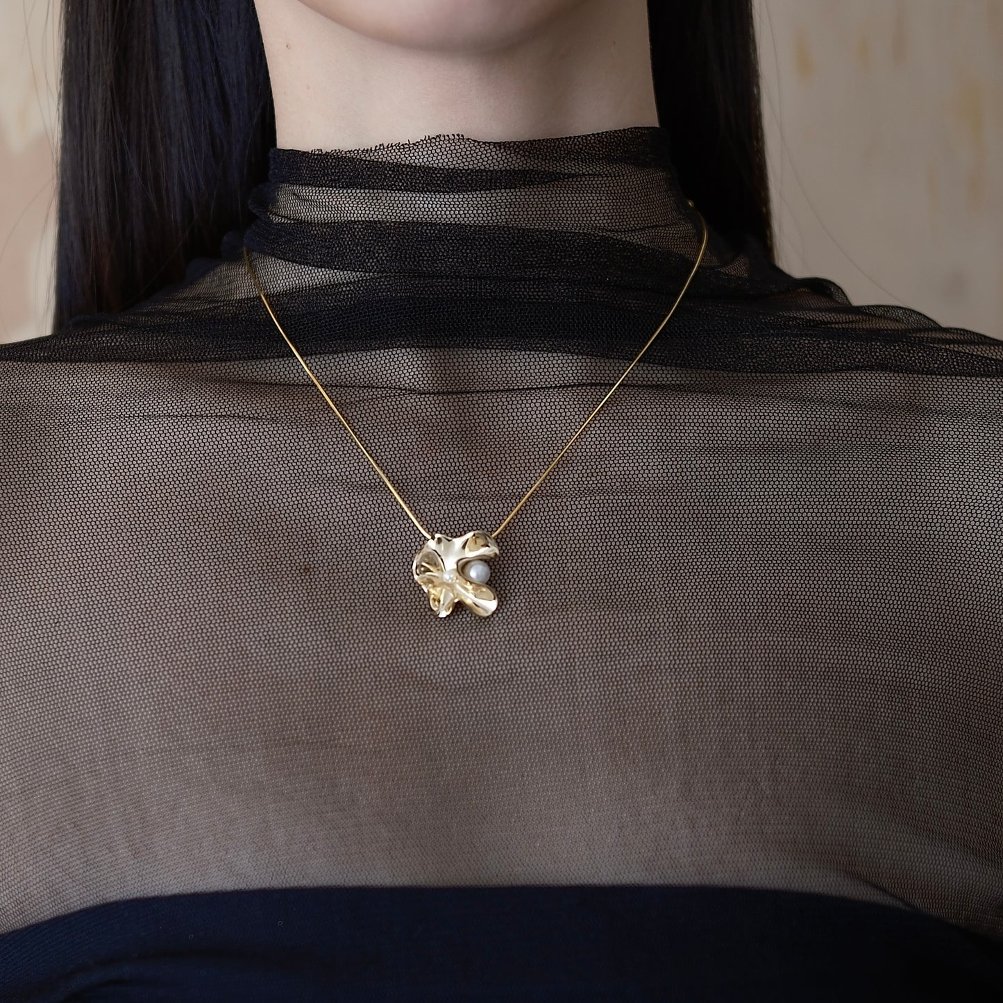 Time Ripple Necklace (silver)(gold)