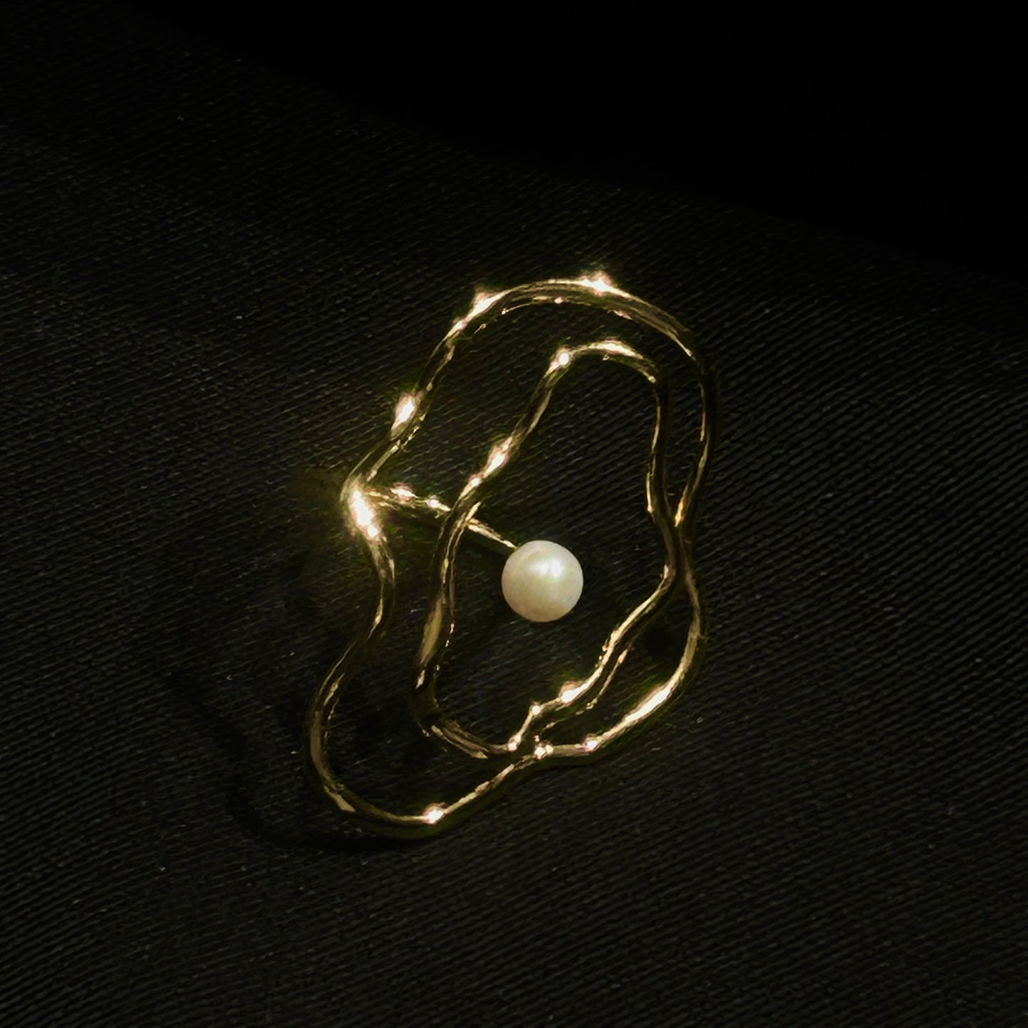 Ripple Dew Pearl Ring - - Sparkle Design Edition