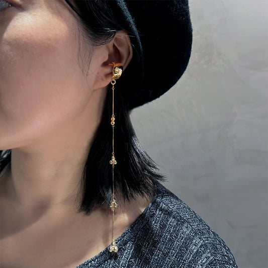 Flow of heart earcuff (with different chains)