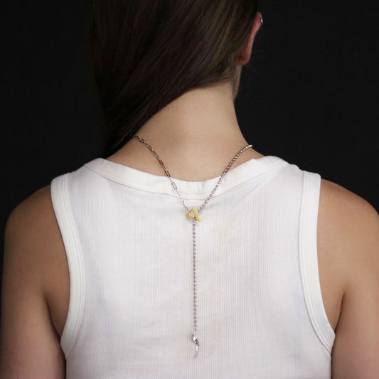 The Echo in Time Silver x Gold Necklace 流光迴廊設計項鍊