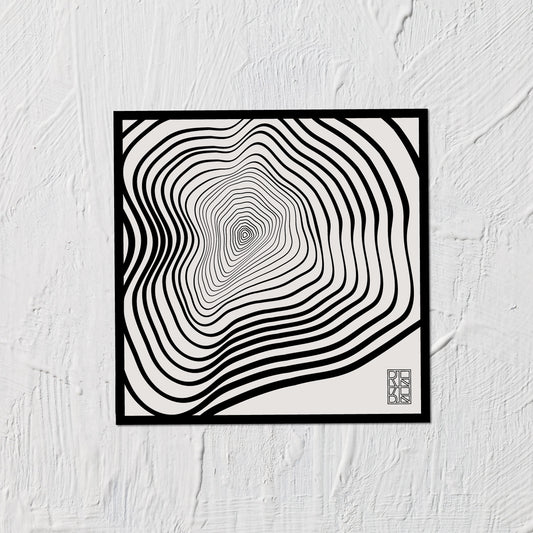 Black Ripple Satin Silk Scarf 黑色無盡漣漪絲巾