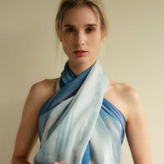 Reflection multi way scarf top 水光倒影天絲長巾上衣 -