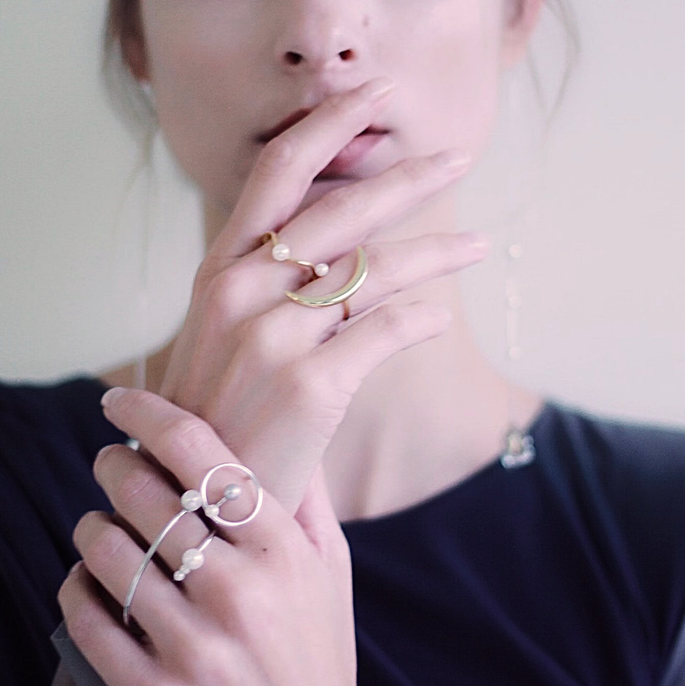 Golden Moonlight Ring