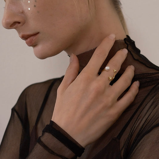 Starry Sparkle Ring (gold)&(silver)