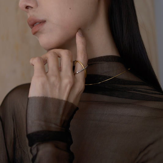 Orbit flow ring (Gold x silver)