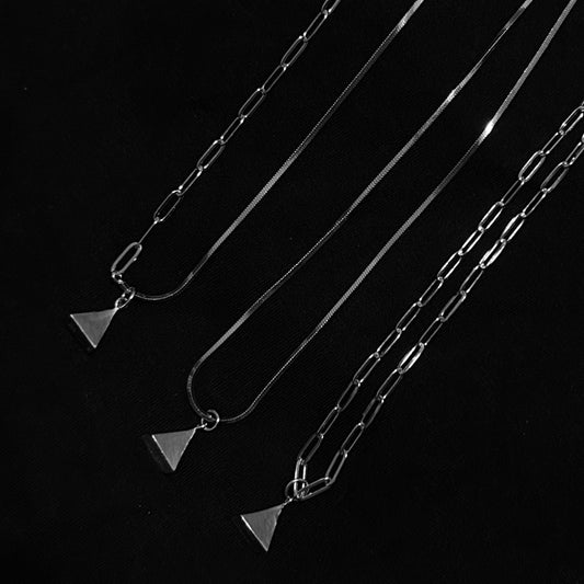 (Pre-order) Silver Urban Pyramid Necklace