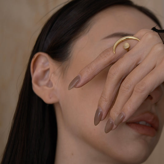 （Limited Edition) Moon Sparkle Ring x Guardian Star Ring - Moon stone edition