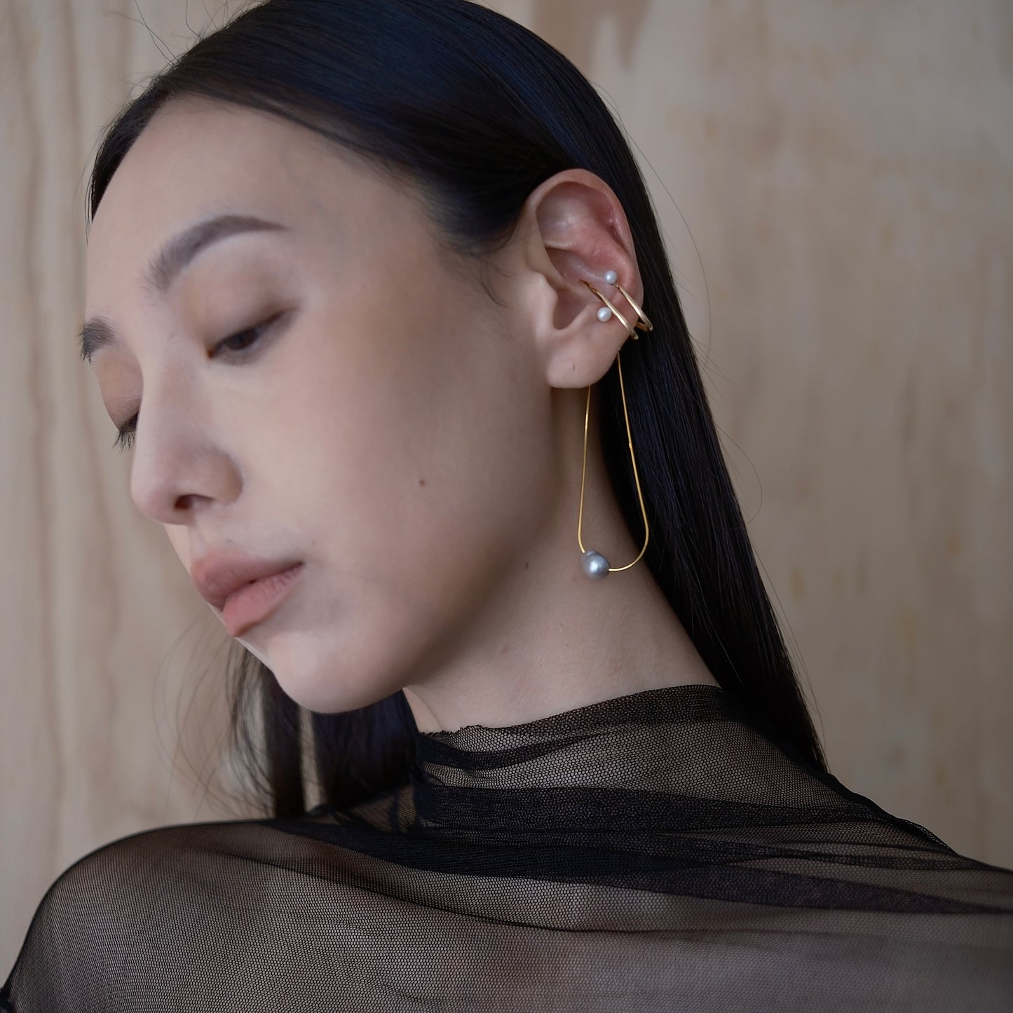 日雜報導款-流星多用途耳鍊 The drop of falling star ear chain