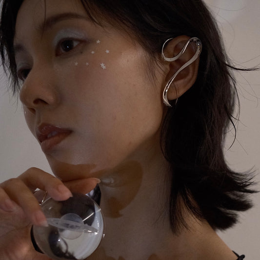 Stellar Drift Ear Cuff (gold)&(silver)