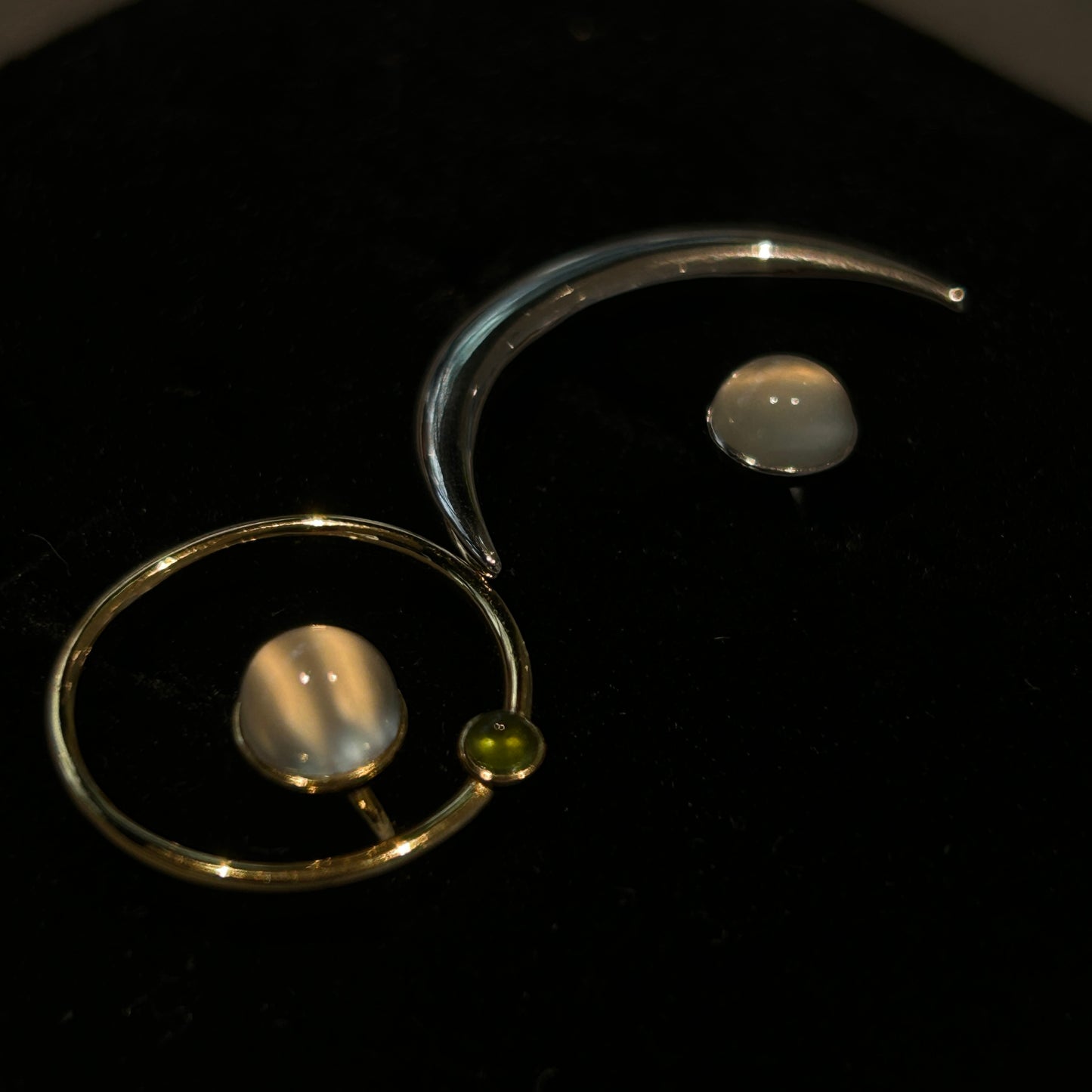 （Limited Edition) Moon Sparkle Ring x Guardian Star Ring - Moon stone edition