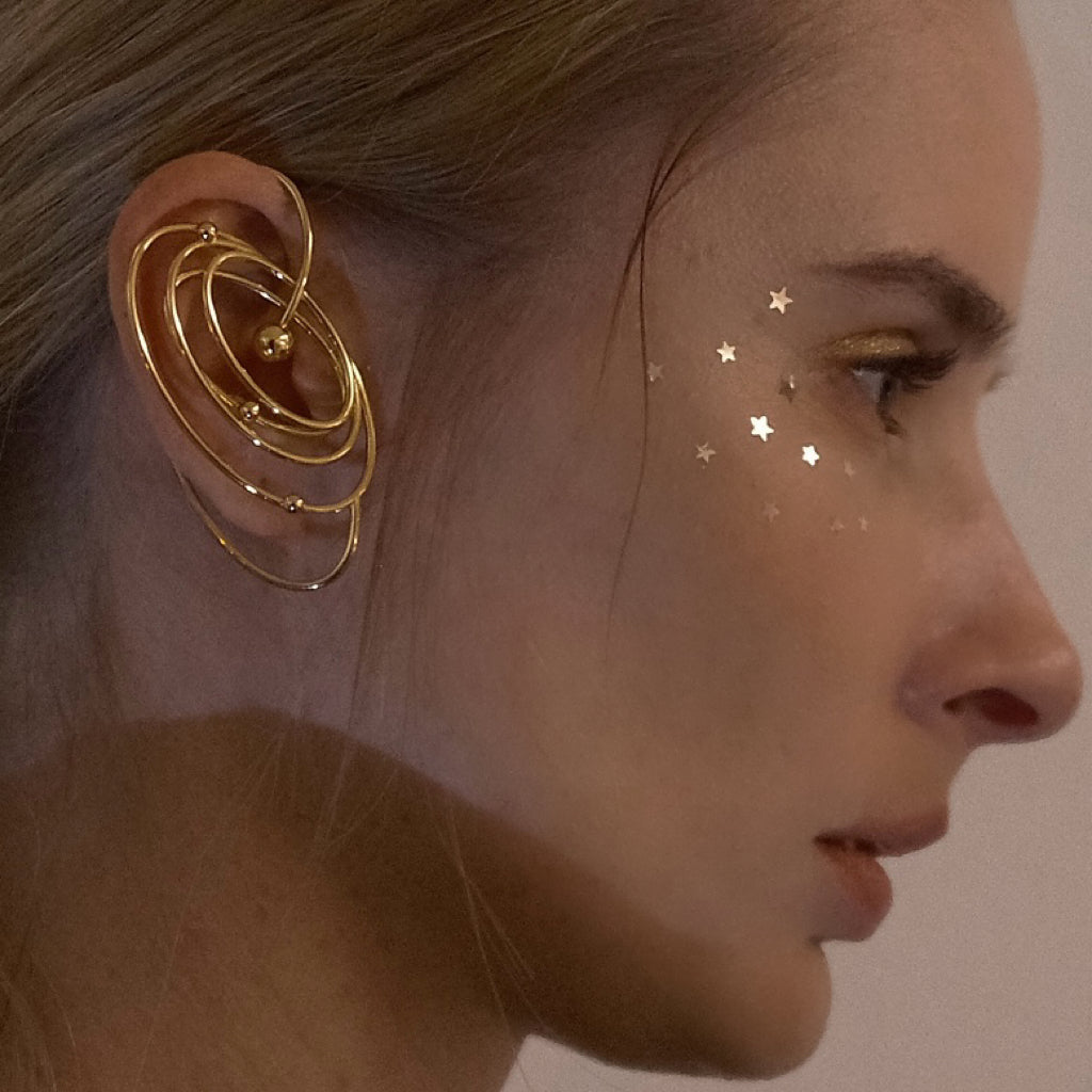 Galaxy Flow Earcuff (gold)&(silver)