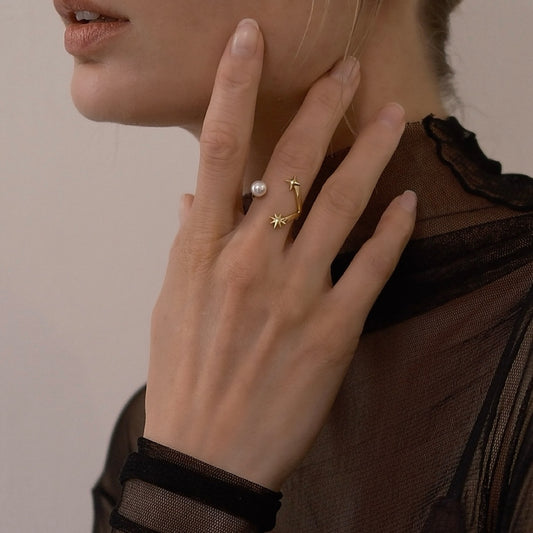 Starry Sparkle Ring (gold)&(silver)