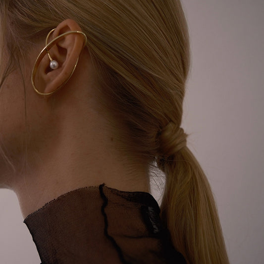 Moonlight Sparkle Ear Cuff (gold)&(silver)