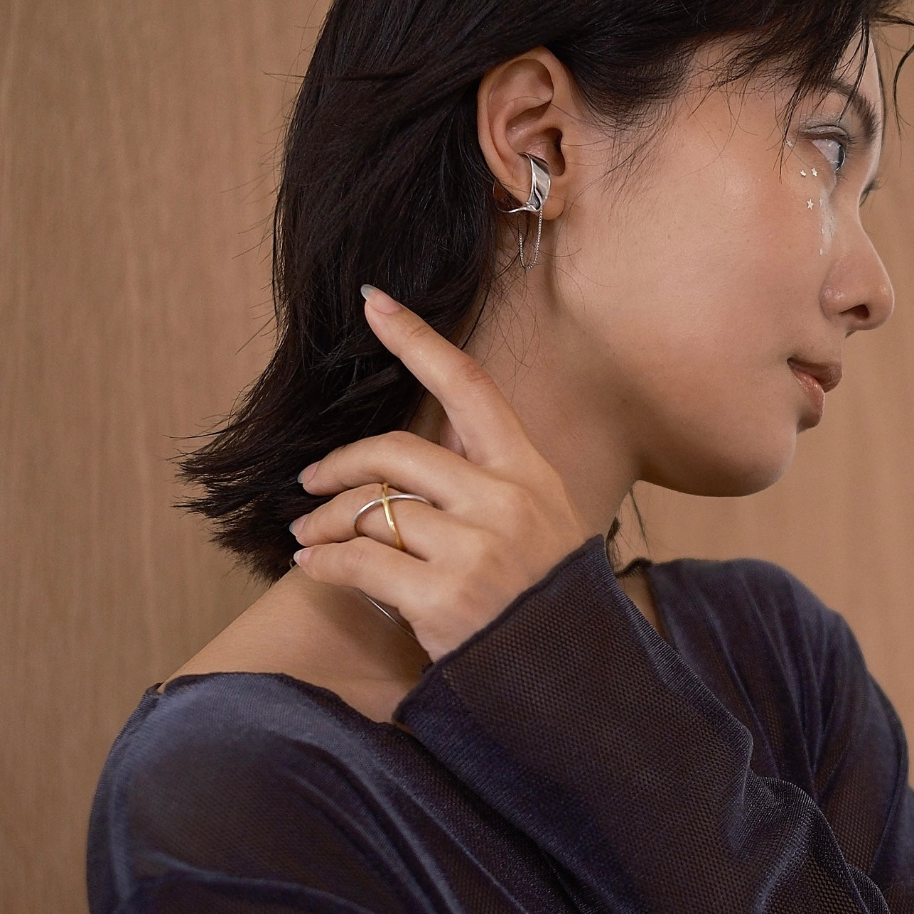 Galaxy Twist Chain Ring