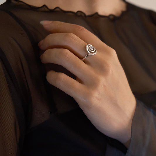 Cosmic Spiral Ring (gold)&(silver)