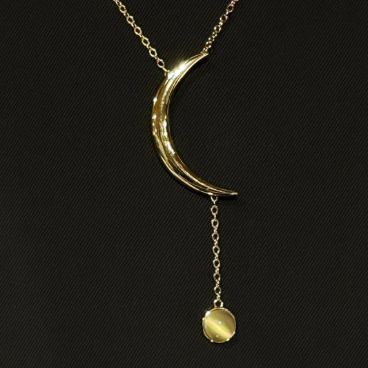Moonlight sparkle necklace -moon stone edition