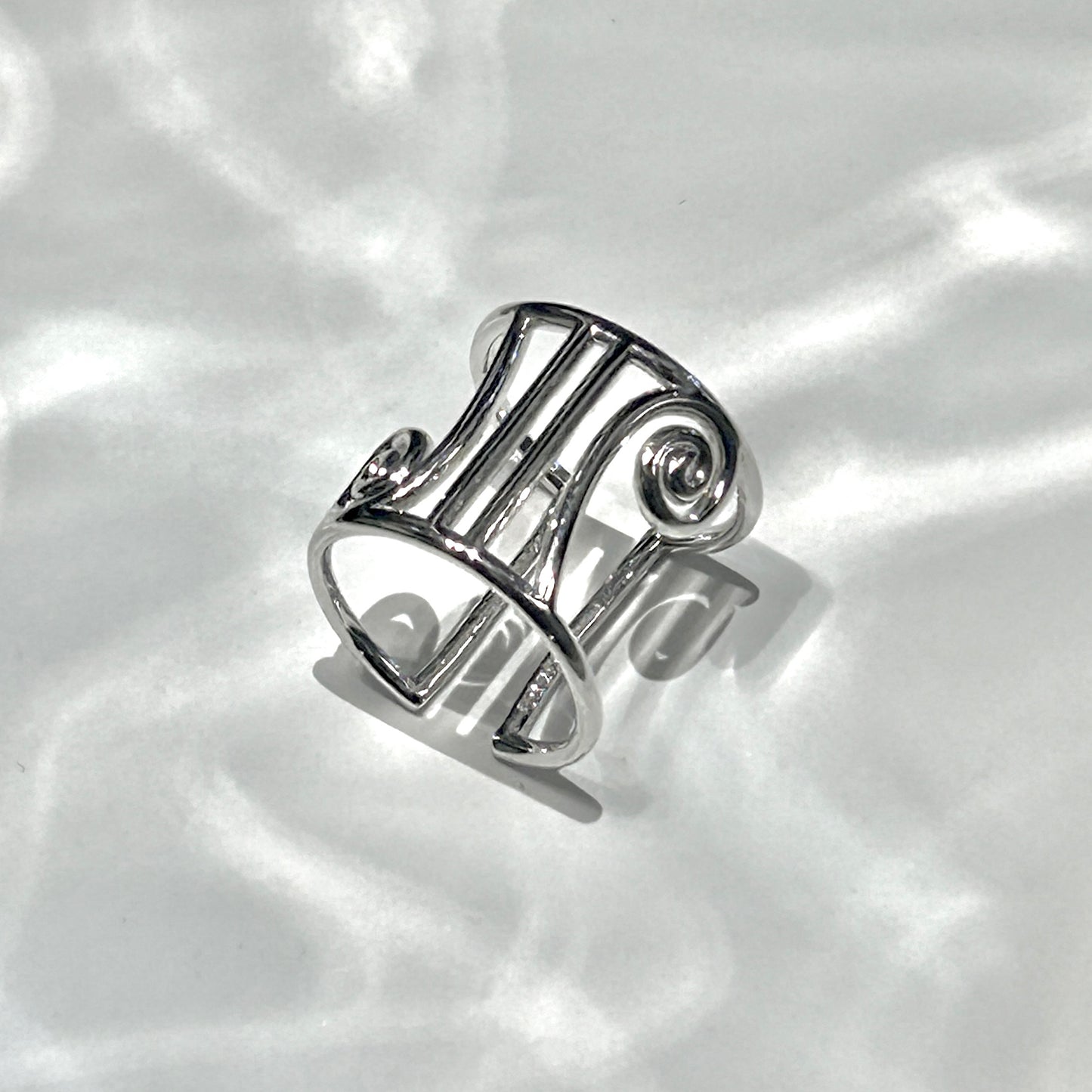 Ionic Column Ring (Silver)