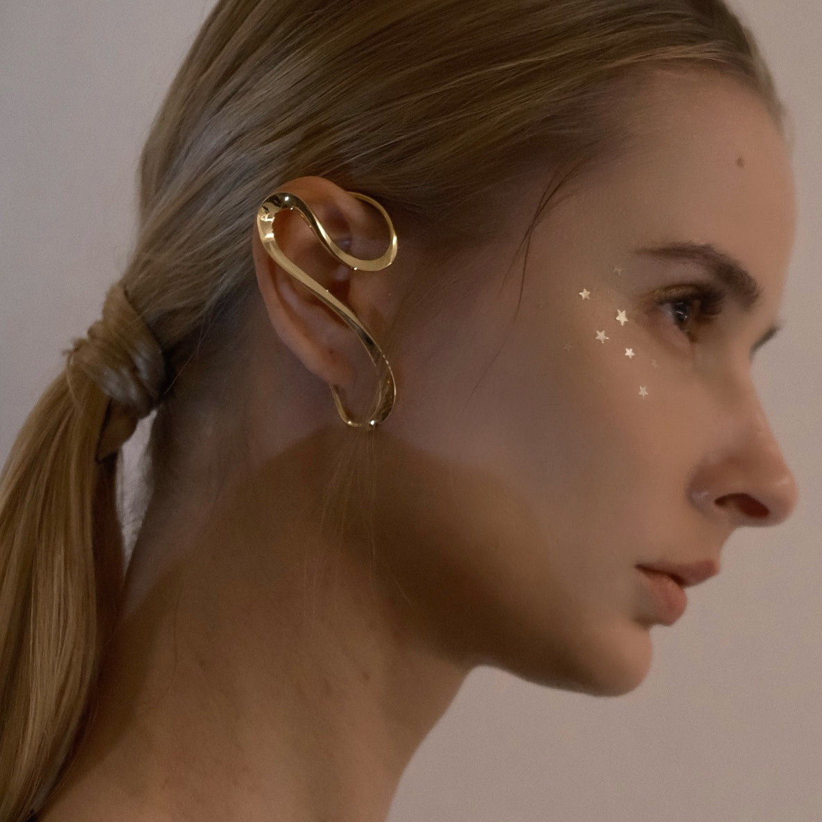 Stellar Drift Ear Cuff (gold)&(silver)