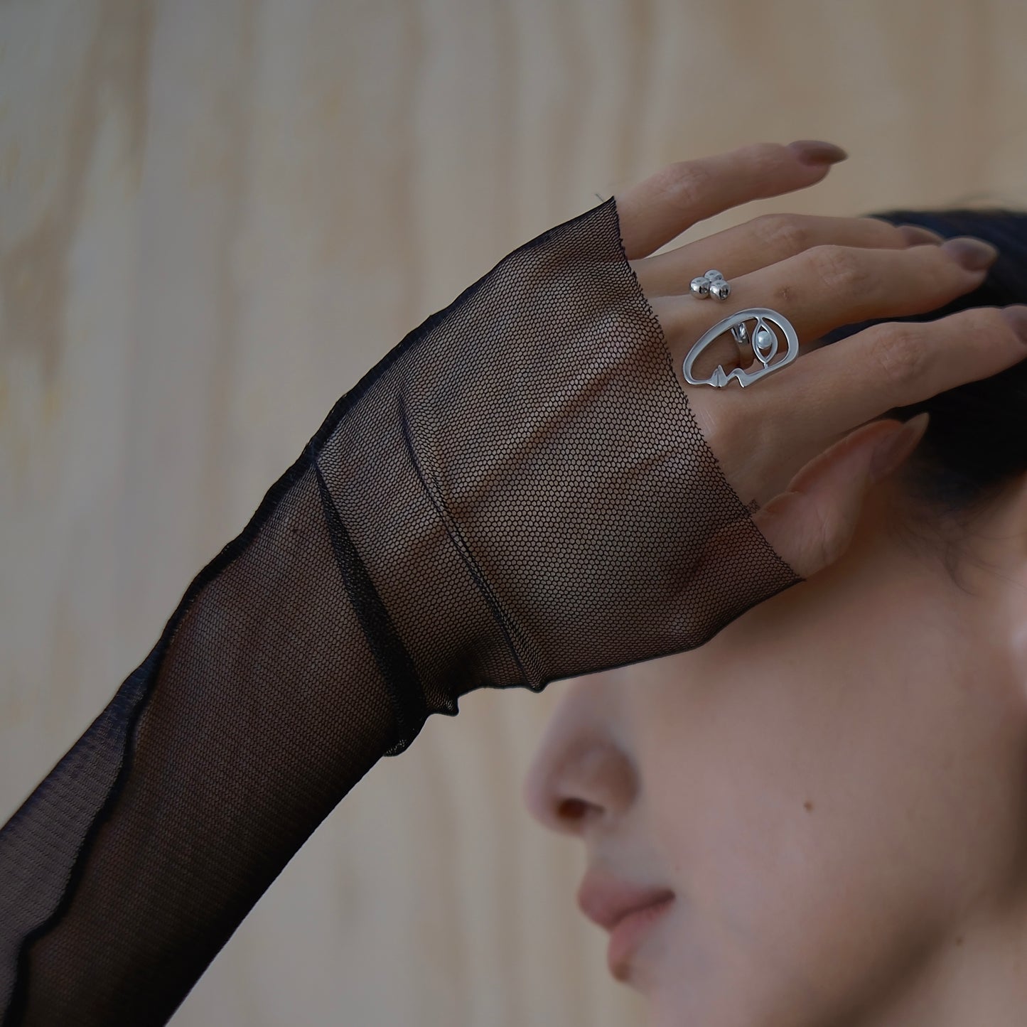 The Mirror Gazing ring (silver)