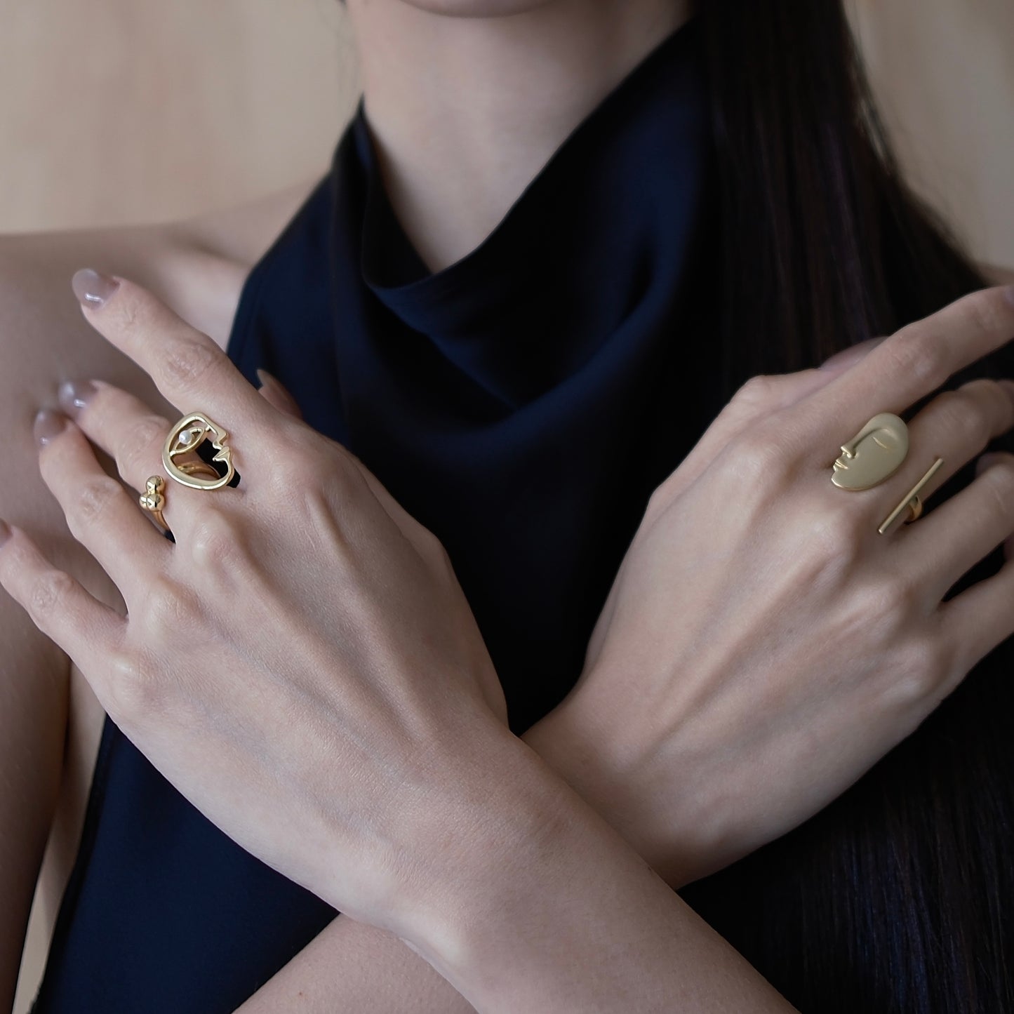 The Mirror Gazing ring (gold)