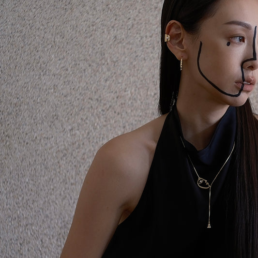 The Mirror Gazing Necklace (gold)