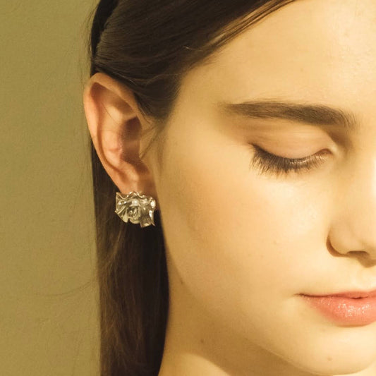 Time Ripple Earrings (silver)