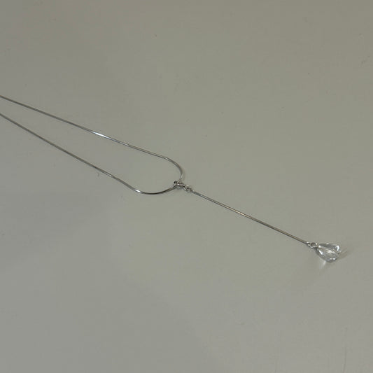 White Crystal Dew Necklace