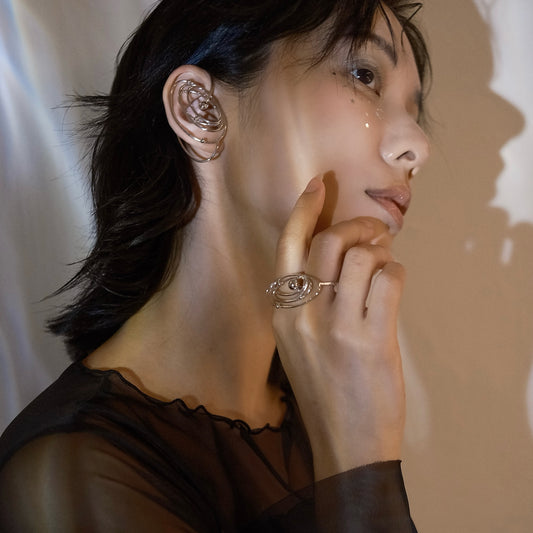 Galaxy Flow Earcuff (gold)&(silver)