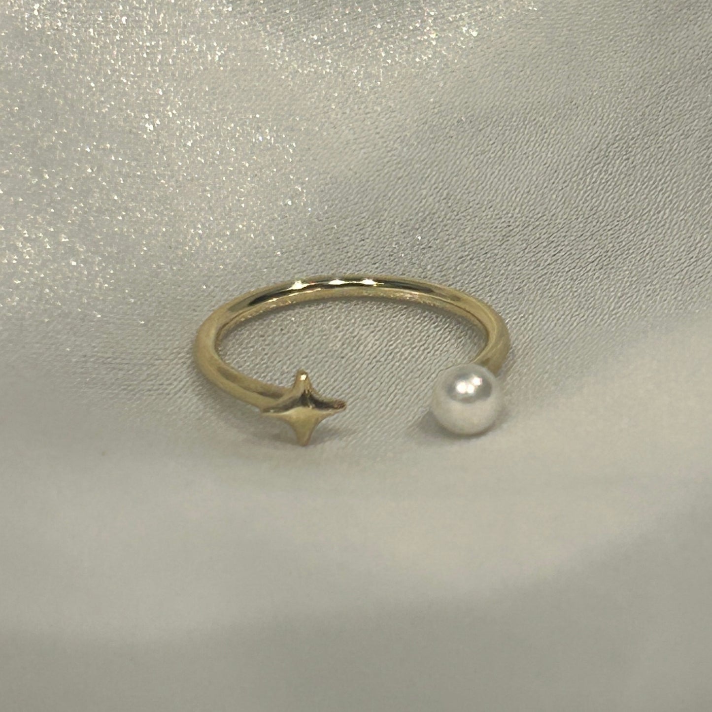 Golden Stellar Sparkle Ring 八芒星 x 四芒星