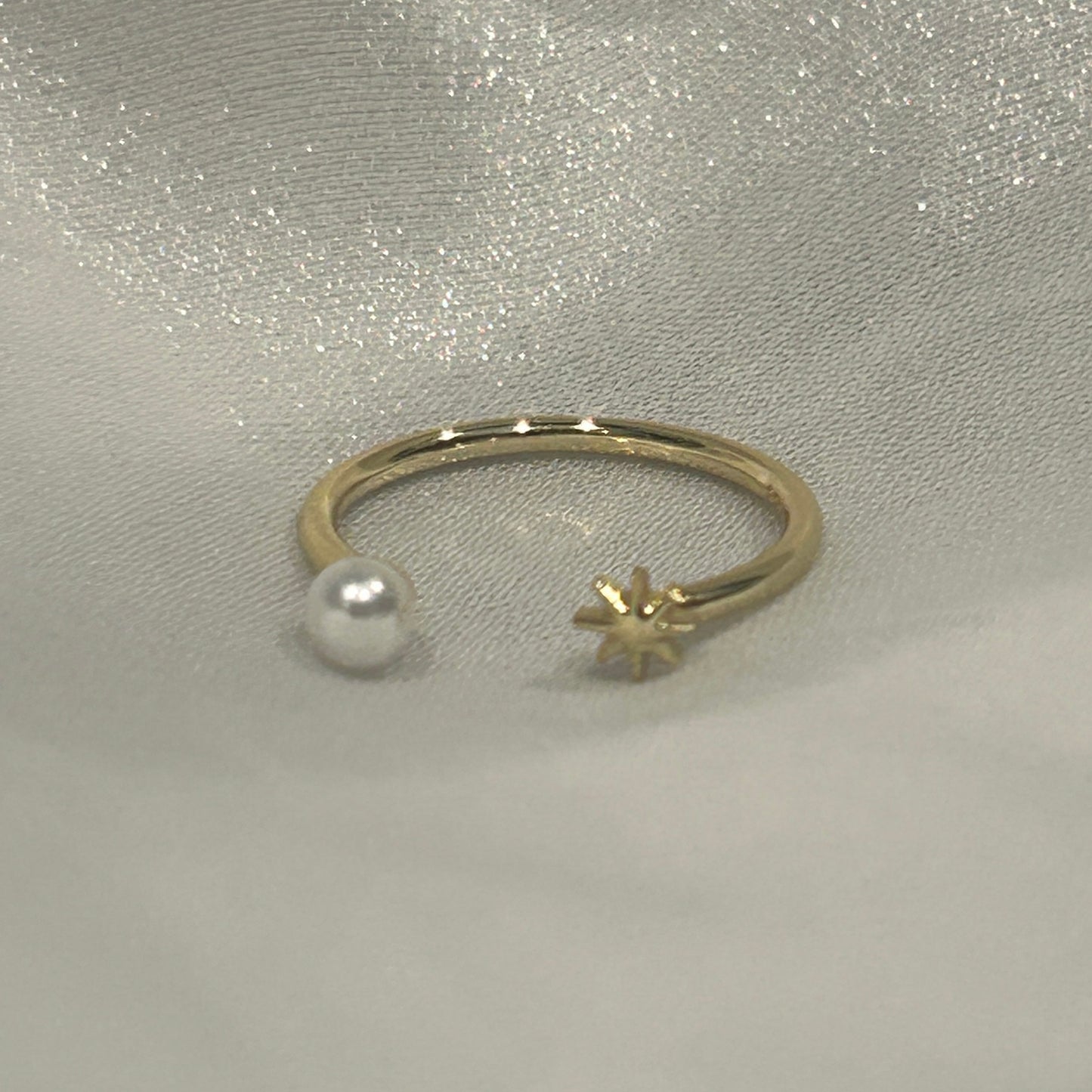 Golden Stellar Sparkle Ring 八芒星 x 四芒星