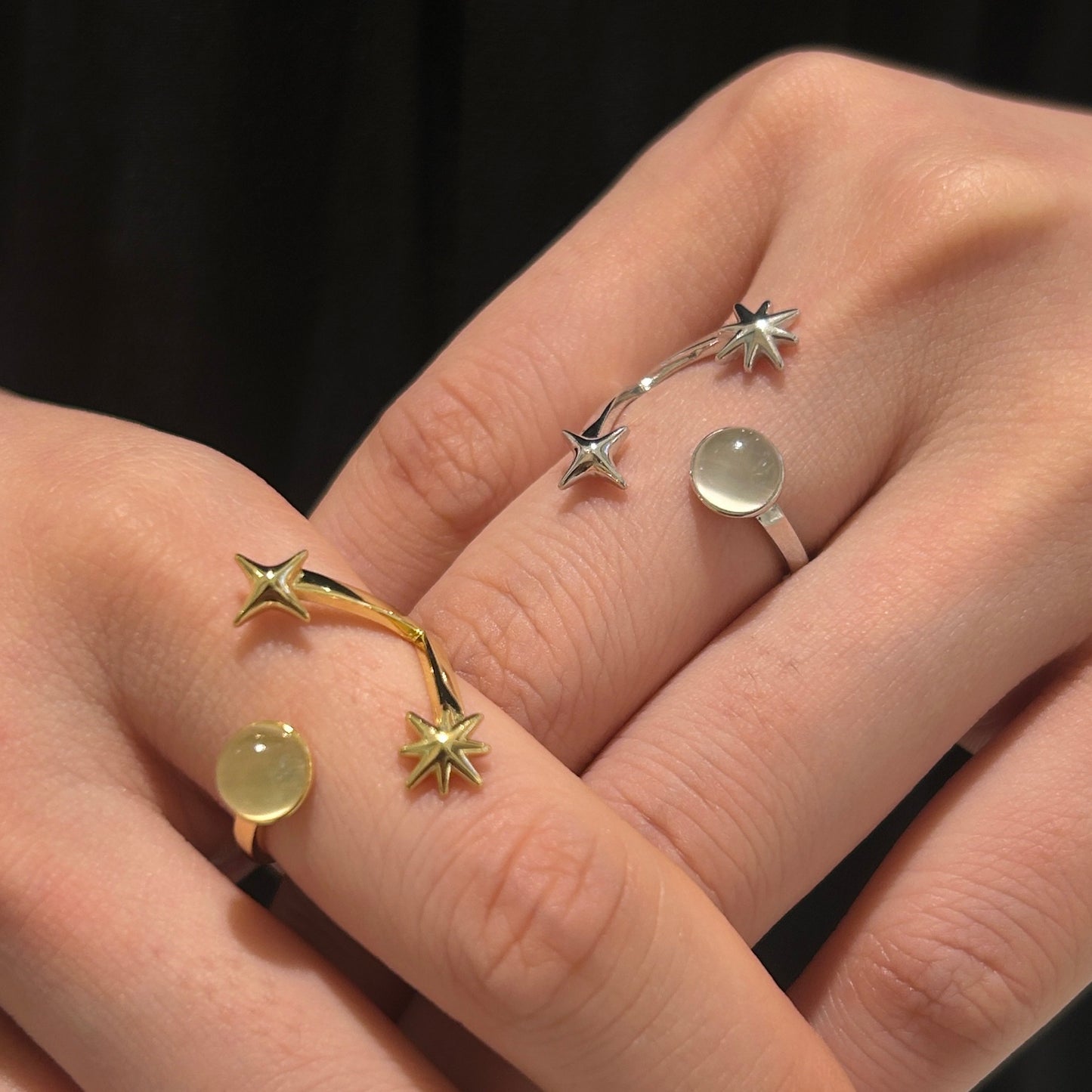 Starry Sparkle Ring (gold)&(silver)